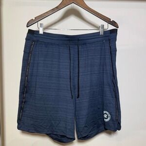 Champion Navy Athletic Shorts with Drawstring Waist Size XL Athleticwear Spring